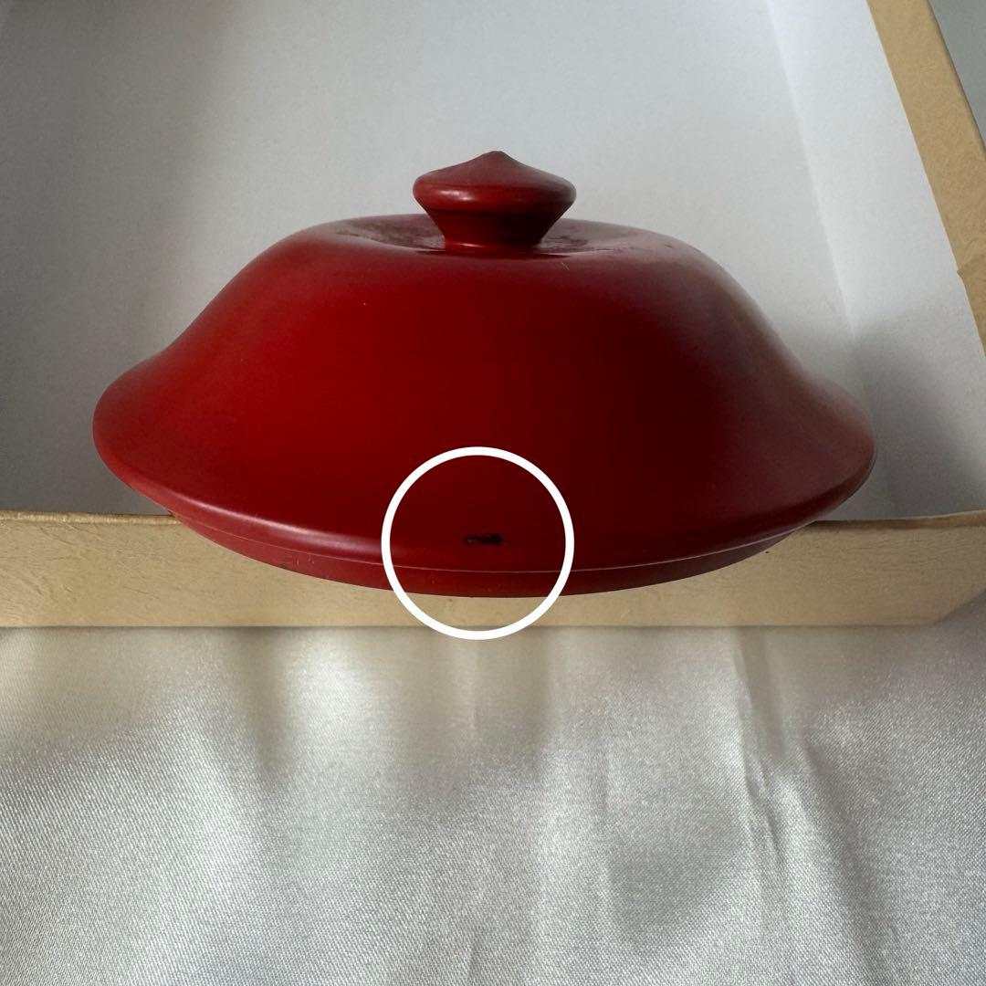 佐藤阡朗 作 / 根来小壷/茶道具/漆器/根来塗/蓋付小壺