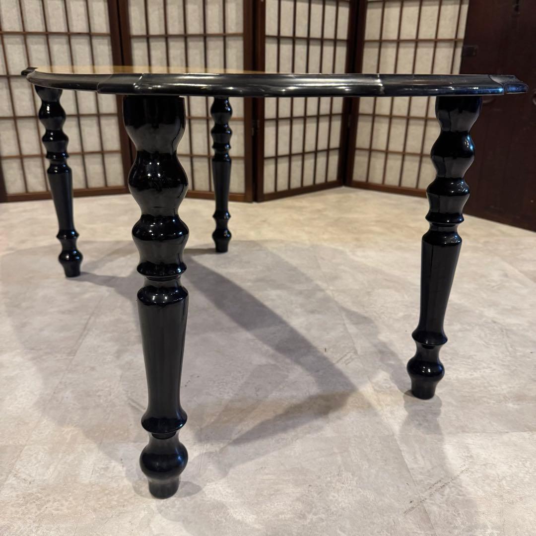 【イタリア製】ボタニカル柄 ローテーブル サイドテーブル 花柄