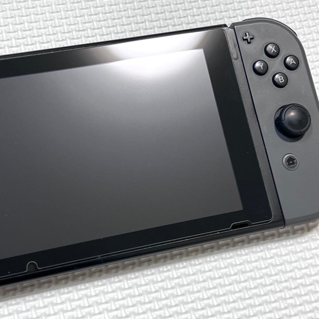 Nintendo Switch 本体 グレー 2020年製 カバー 保護フィルム