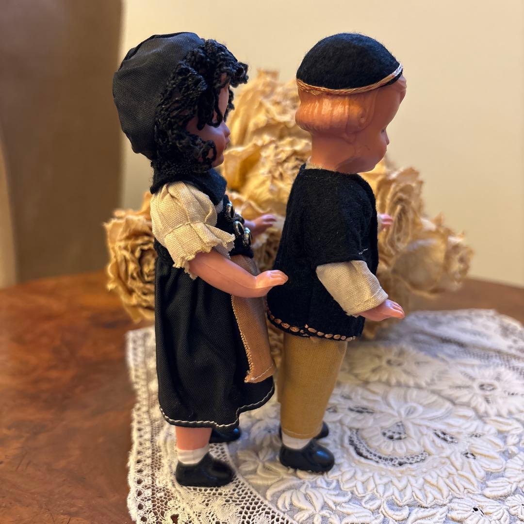 ★セルロイド人形★フランス　ヴィンテージドール　ミニョネット　男女セット