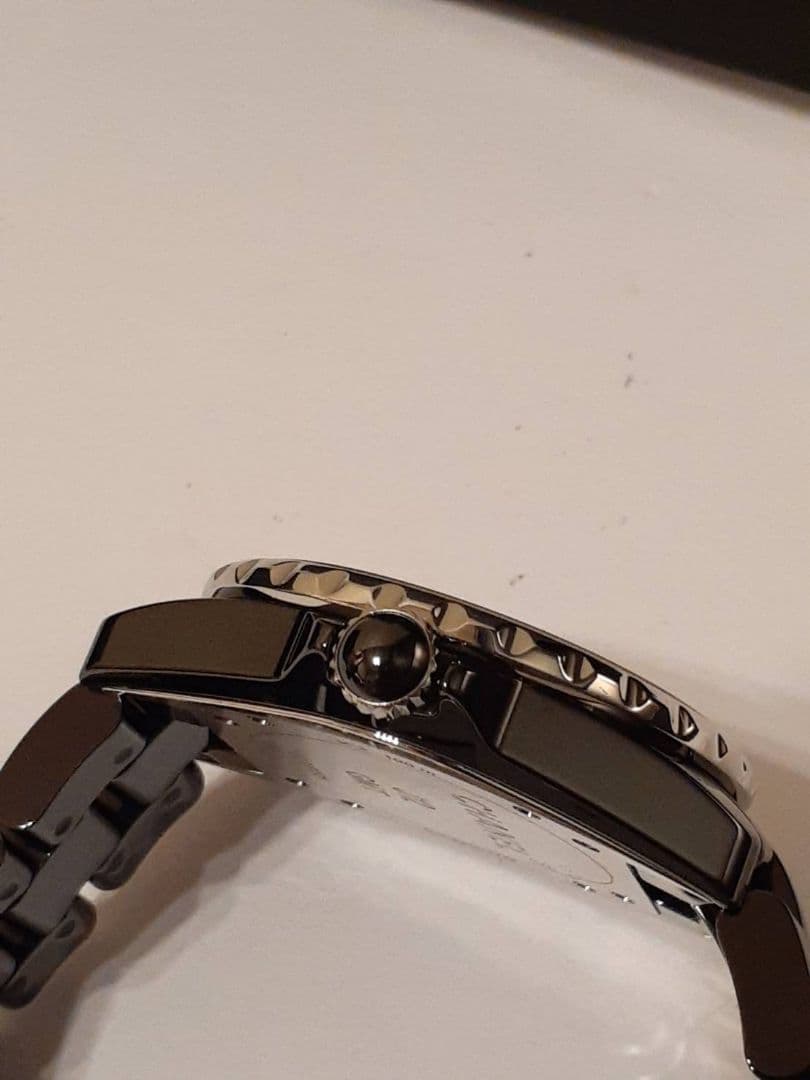 シャネル H3102 J12 GMT 黒セラミック 自動巻き メンズ腕時計