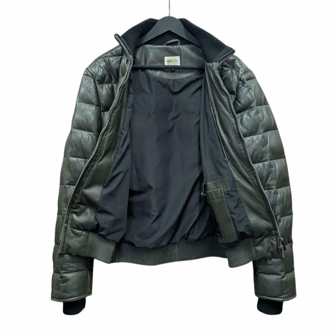 ARMANI アルマーニ レザージャケット 上着 メンズ ダウン コレッツォーニ
