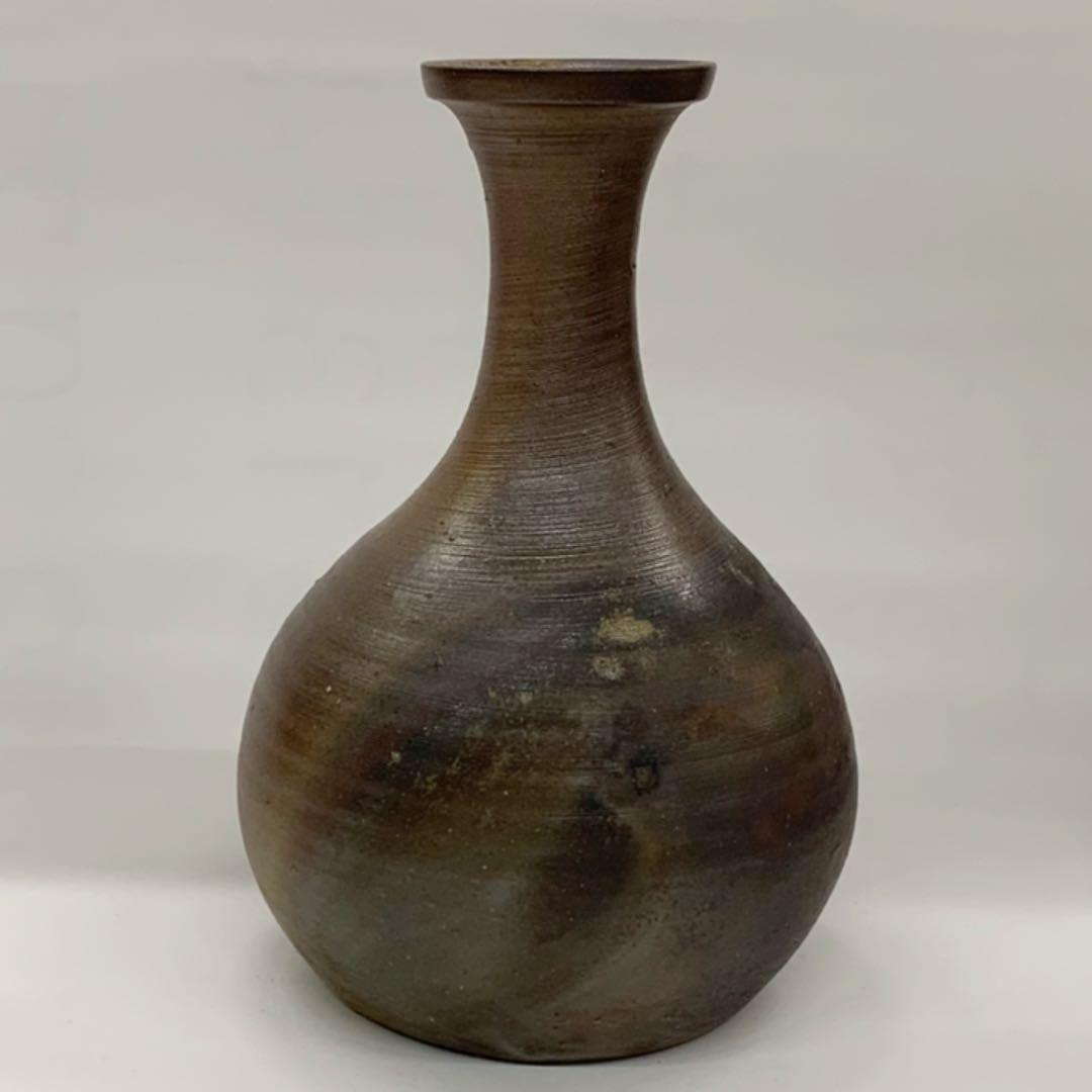 【花入3】備前3    柴岡秀泉　　高さ22㎝