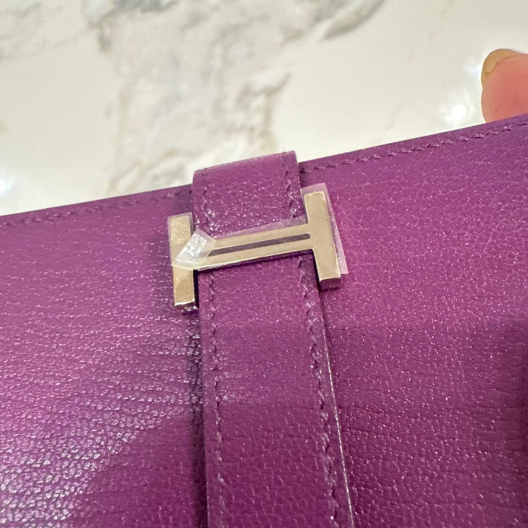 SALE❕エルメス　ミニ財布　新品　送料込　パープル　コンパクト