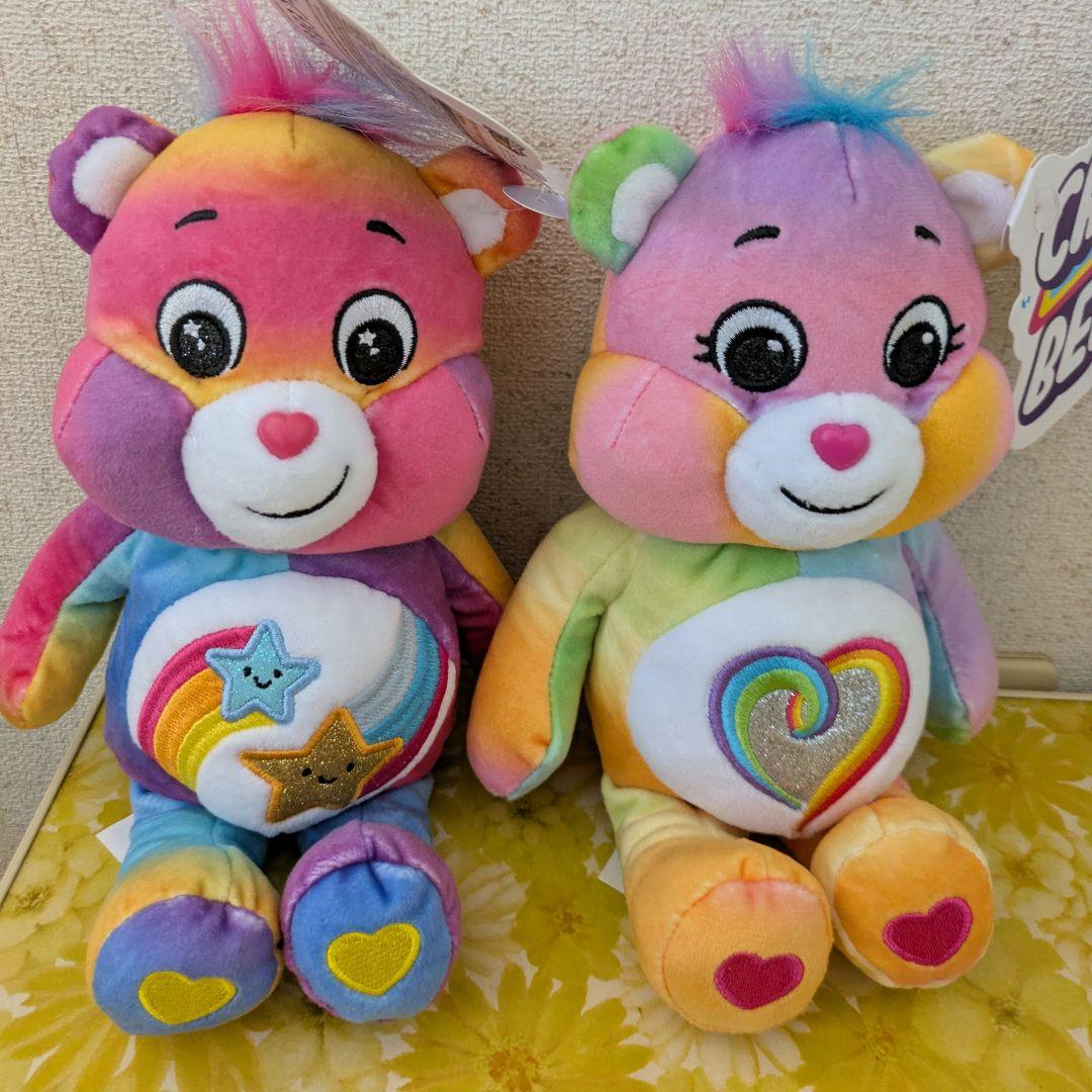 ケアベア ぬいぐるみ グリッター 　2個セット