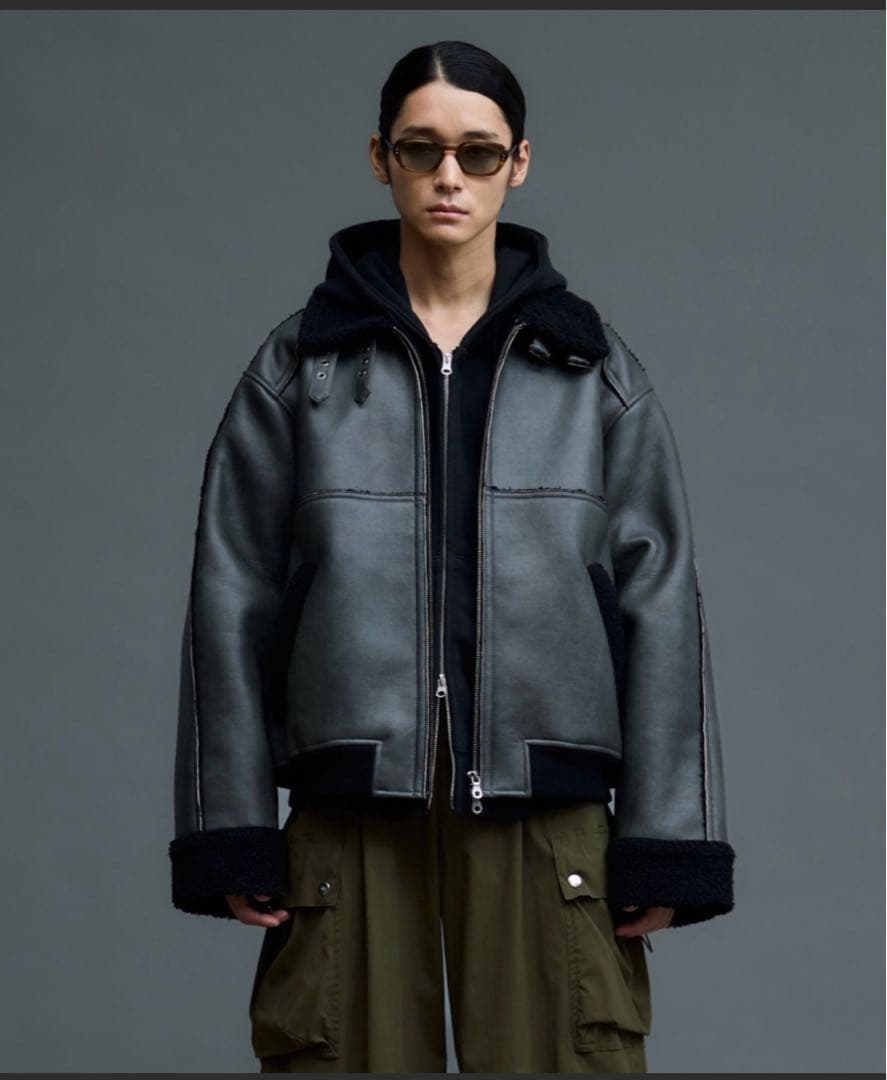 ジャケット・アウター soerte B-3 FAKE MOUTON JACKET 3