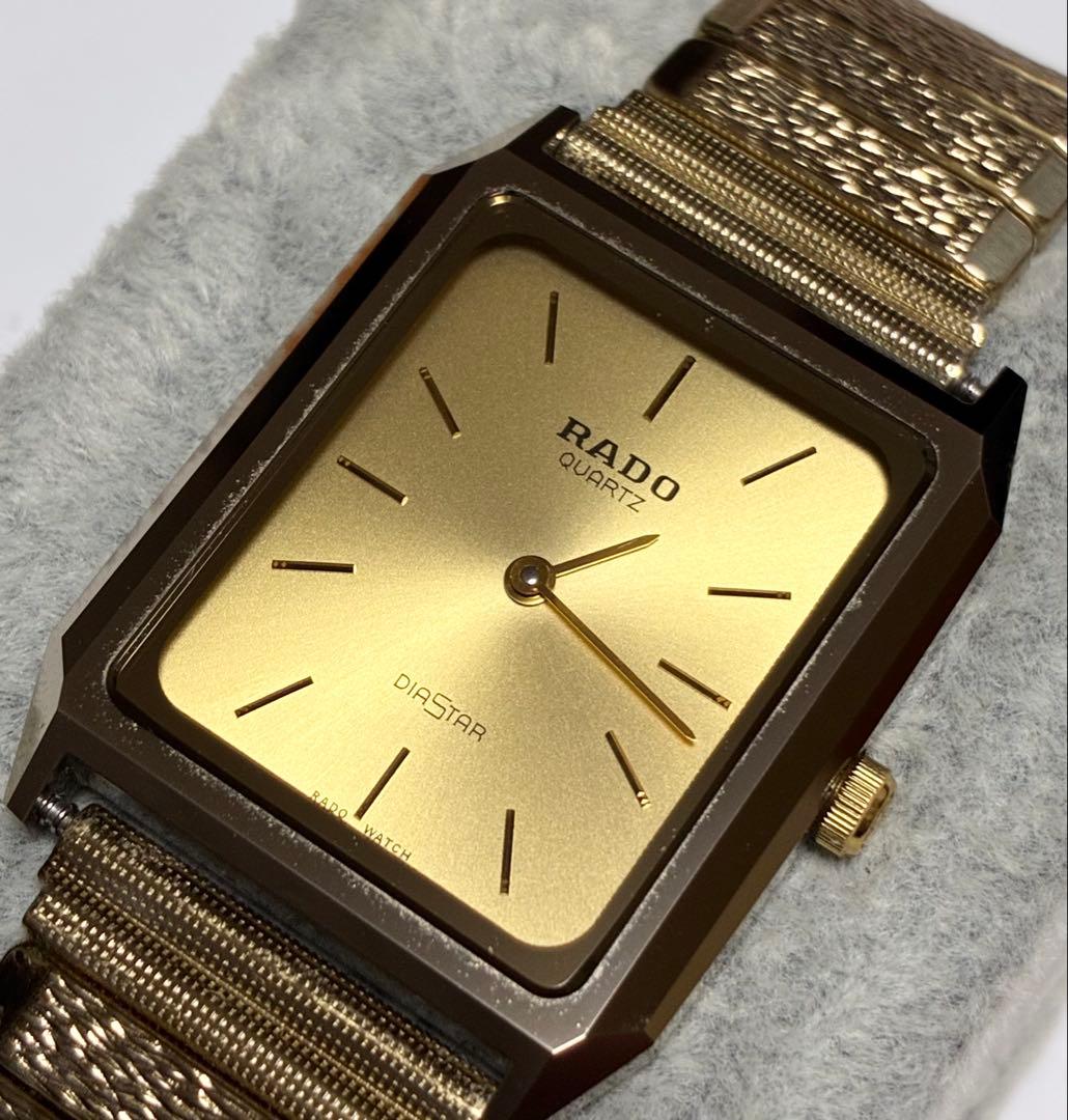 RADO ラドー　ダイヤスター サファイアガラス　メンズ　スクエア　稼働