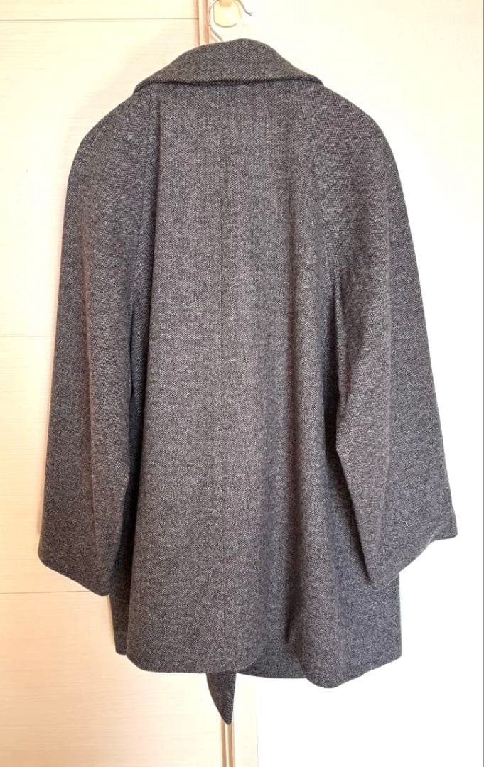 【11月11日までお値下げ中】【新品】軽やかストレッチ襟2WAYミドルコート