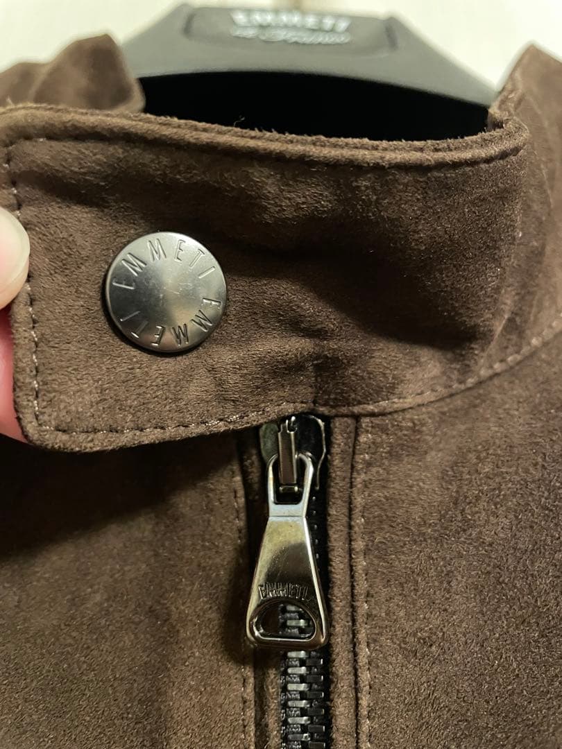 EMMETI JURI ブラウンシングルライダース46サイズ