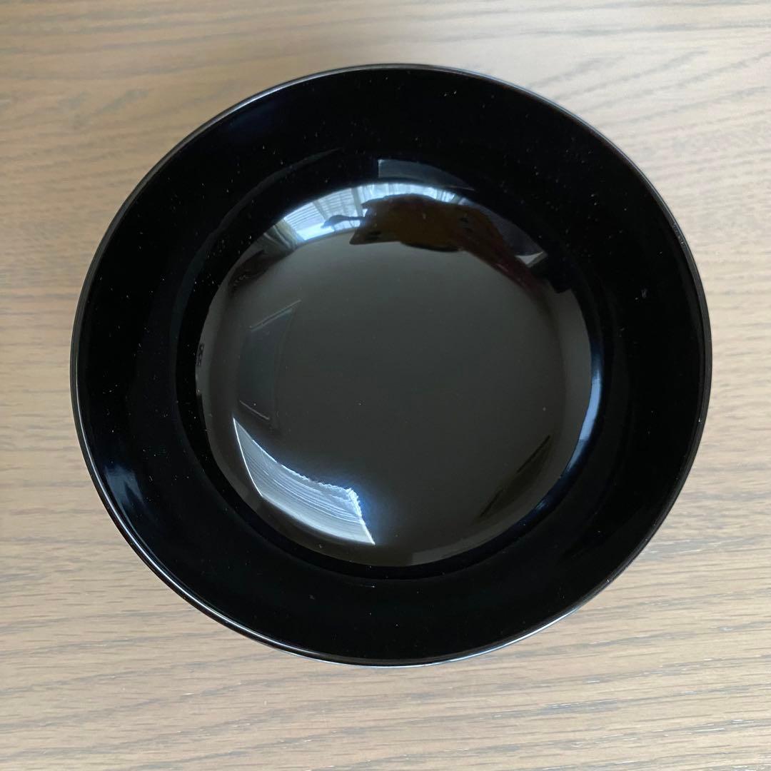 【未使用】山田平安堂 漆器 椀 蓋付 朱・黒セット