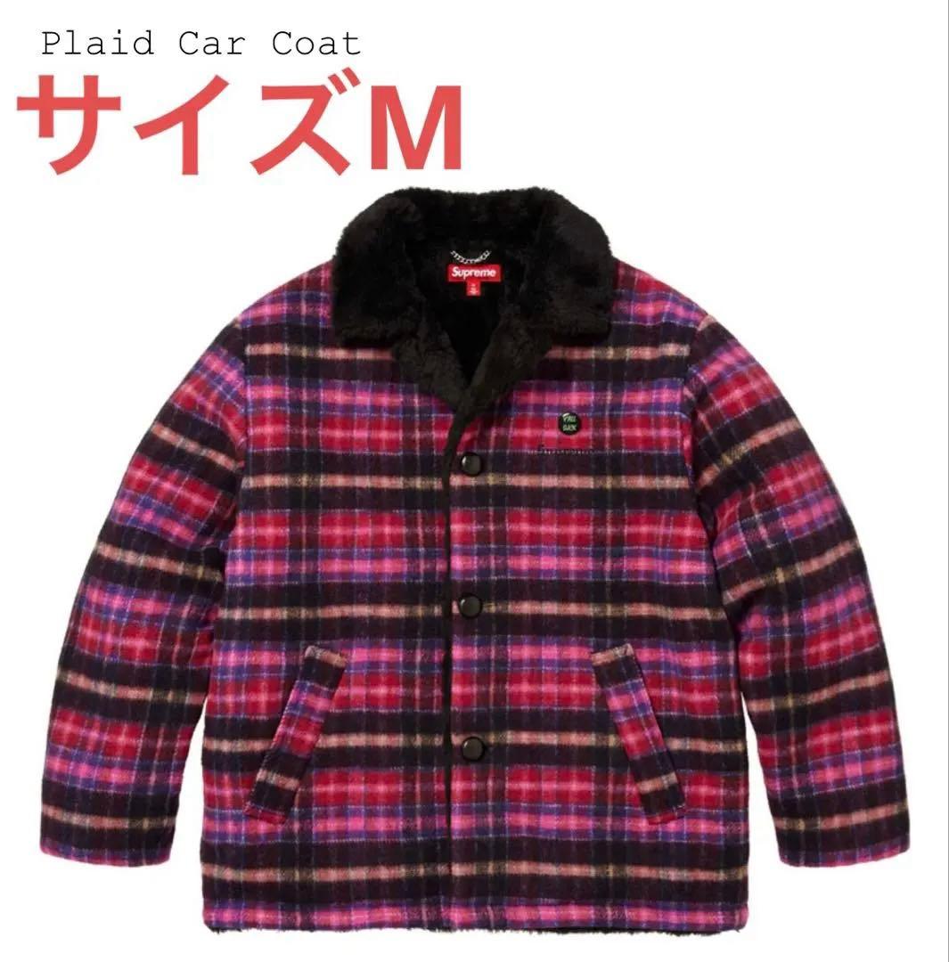 Supreme Plaid Car Coat サイズM ステッカー5枚付