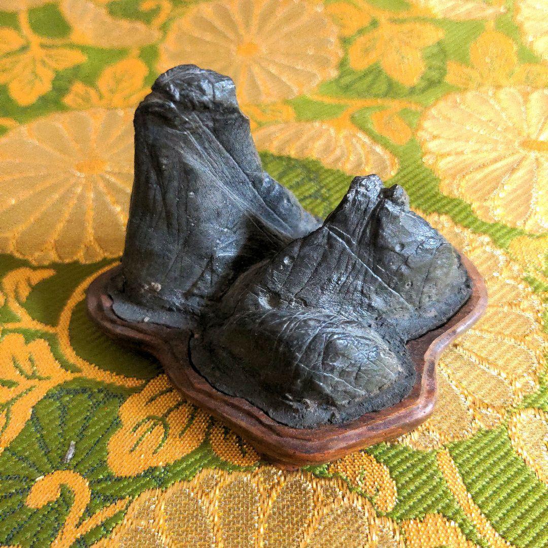 【最終価格】紀州名産　古谷石　棚組五石　飾棚　古谷石５点揃え　水石