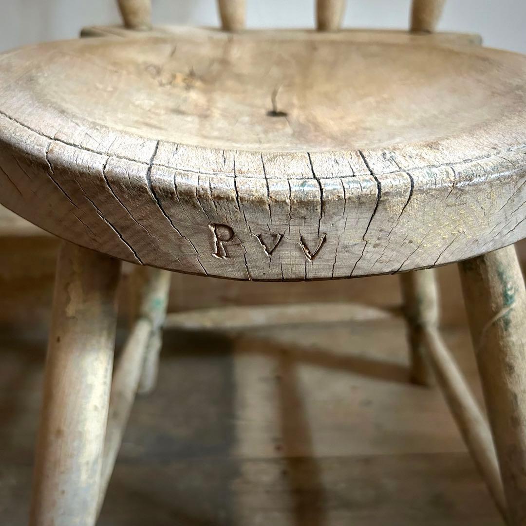 フランスアンティーク ボウバックチェア カフェチェア 1800年代