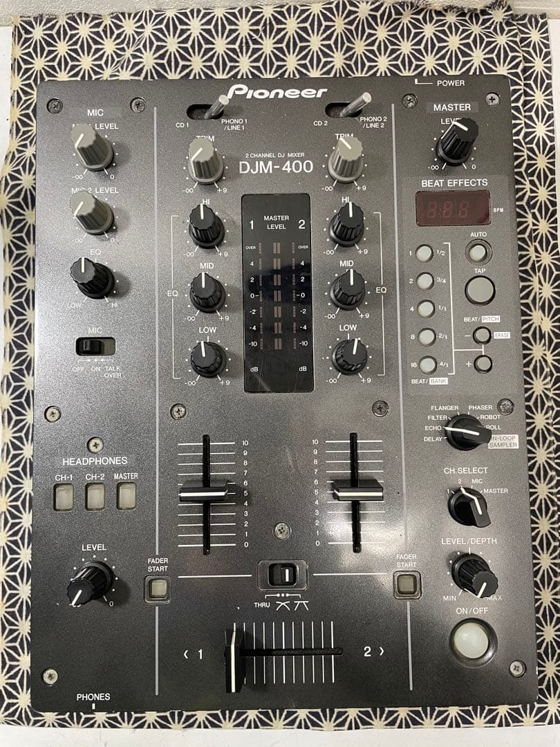 pioneer dj パイオニア　DJM-400 縦フェーダメンテ　横新品