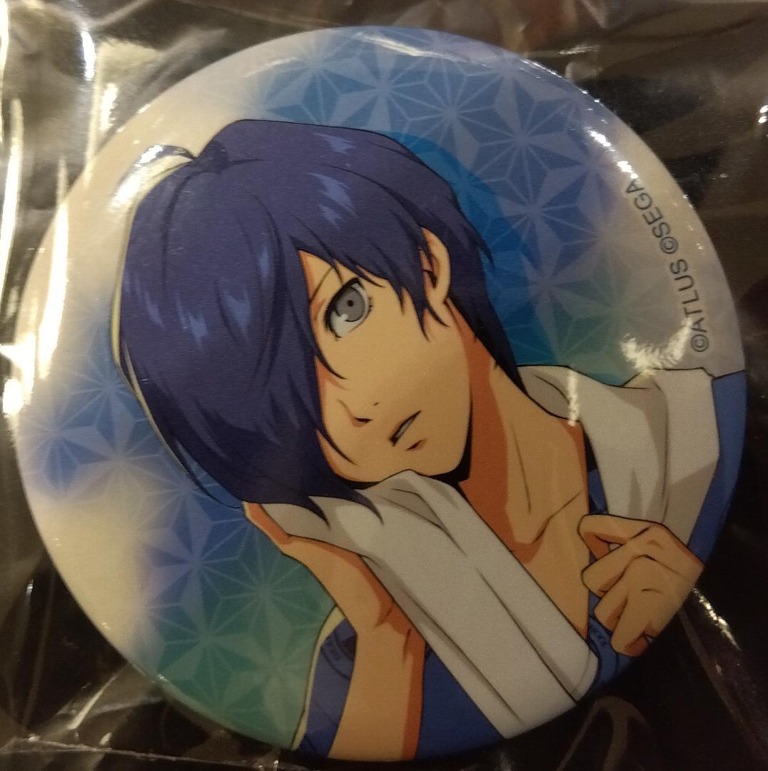 ペルソナ 極楽湯 RAKU SPA 主人公 缶バッジ ペルソナ3 結城理