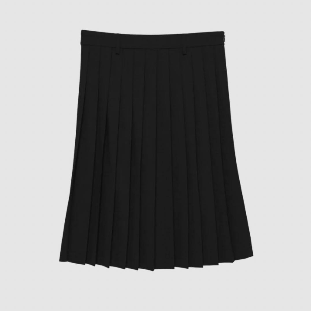 スカート thehighlights pleats 'skirt' midi black