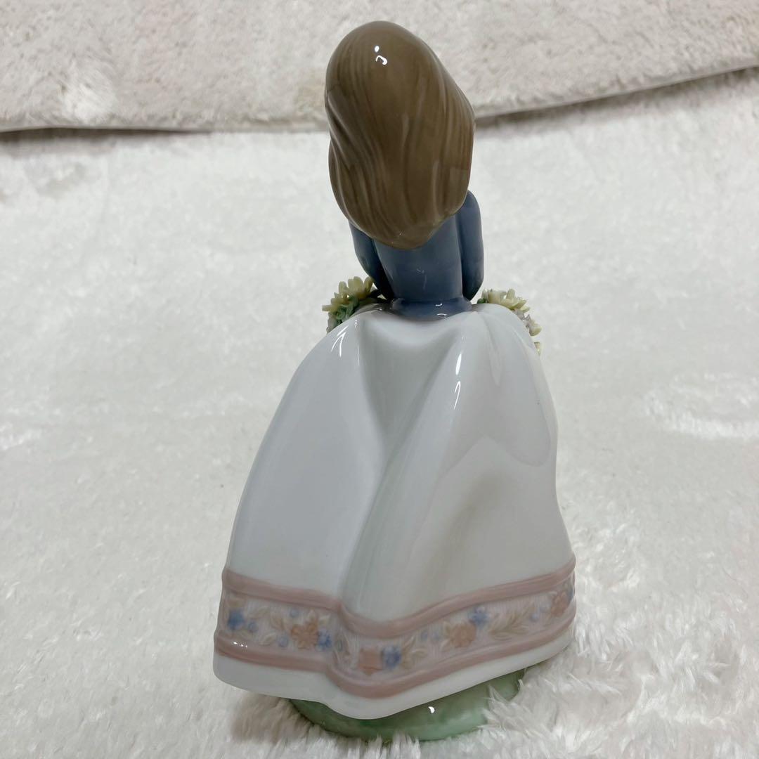 リヤドロ フィギュリン 4体セット 春の花 少女像