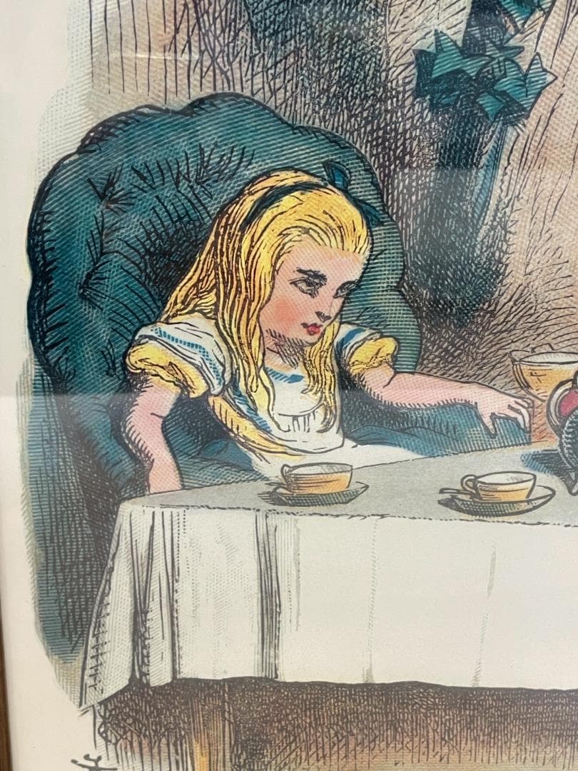 不思議の国のアリス　ウォールデコ　ジョン・テニエル　壁掛け　ポスター　額絵