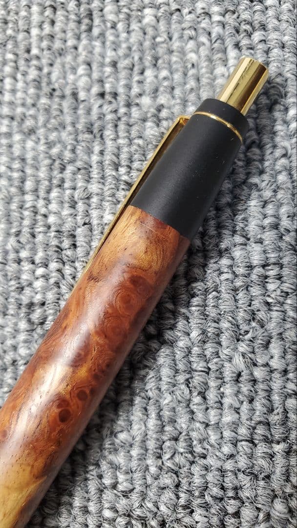 野原工芸花梨紅白ボールペン