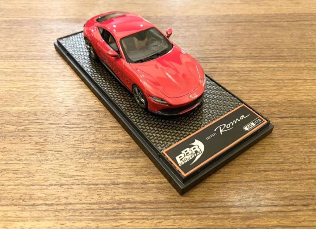 新品 希少！1/43 BBR 新型 フェラーリ ローマ ロッソコルサ レッド