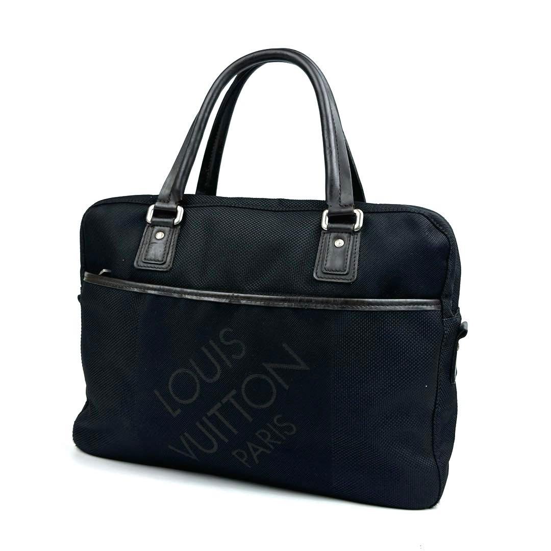 美品 ルイヴィトン ダミエ ジェアン ヤック ビジネスバッグ Ｍ93082 黒