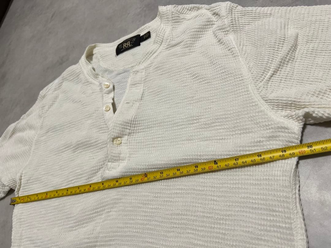【美品】RRL L Tシャツ ダブルアールエル ワッフル　ヘンリーネック