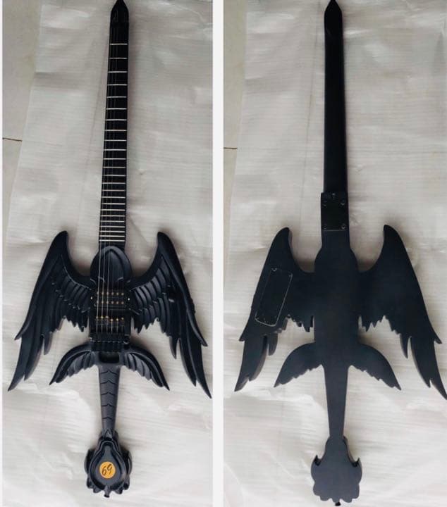 エレキ エレキギター　ギター　ブラック　勇者　勇者の剣　剣　黒　マッドブラック