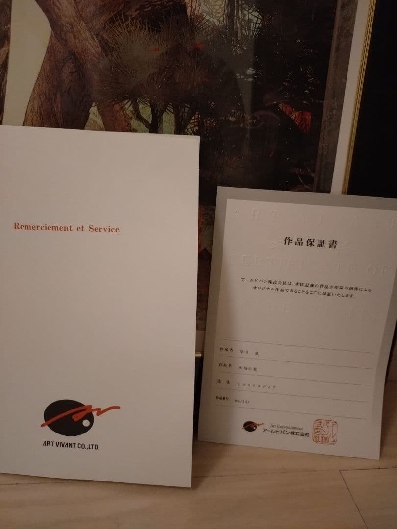 【ニボシページ】皐月恵 版画『永劫の庭』