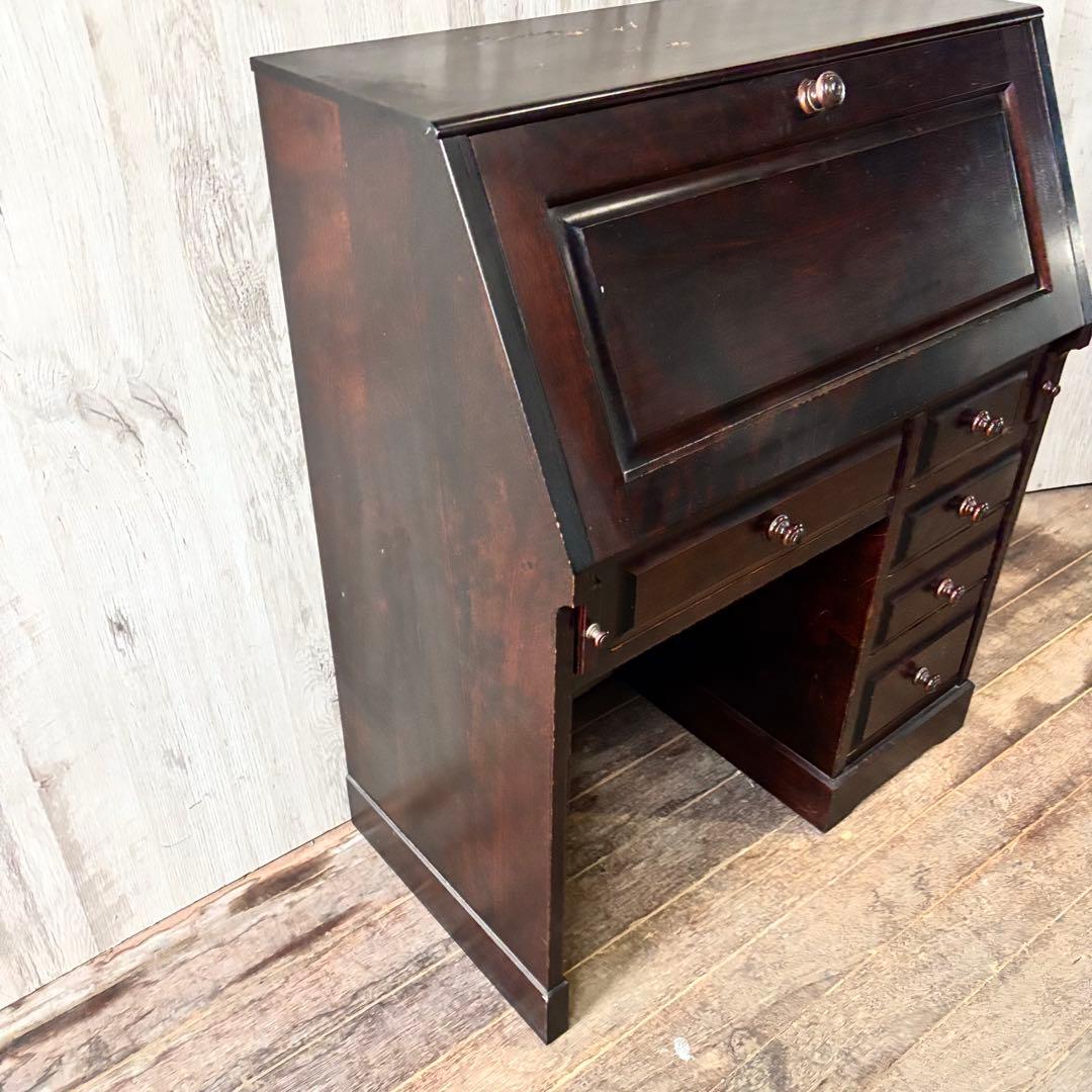 北海道民芸家具 ライティングビューロー 勉強机 学習机 書斎机