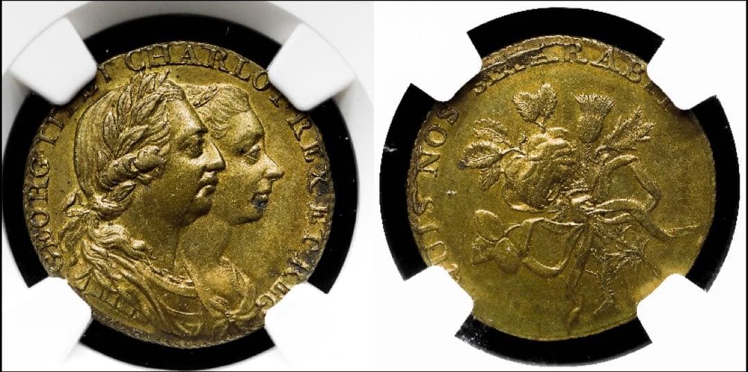 TOP POP⁉️1761年 ジョージ3世　戴冠式銅メダル