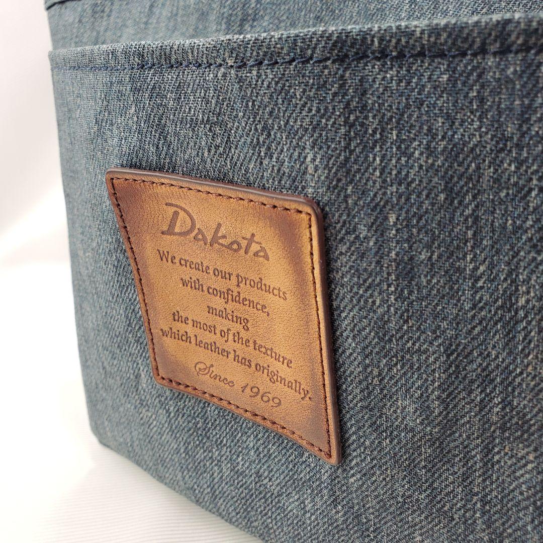 Dakota　デニム　バッグ　ダコタ　ハンドバッグ　ロゴ　レザー