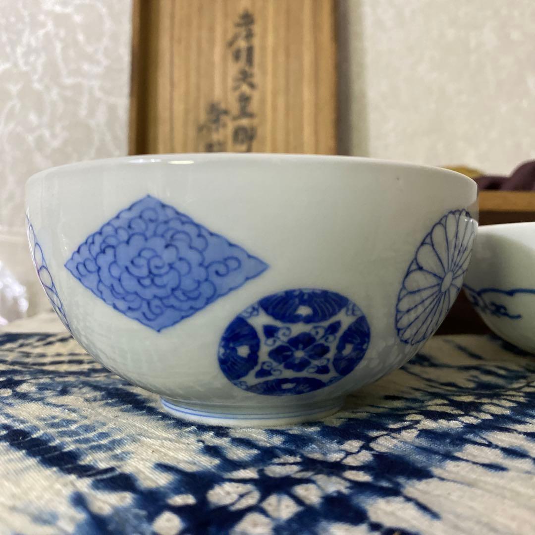 孝明天皇様御膳御用 茶碗　壱対　菊紋