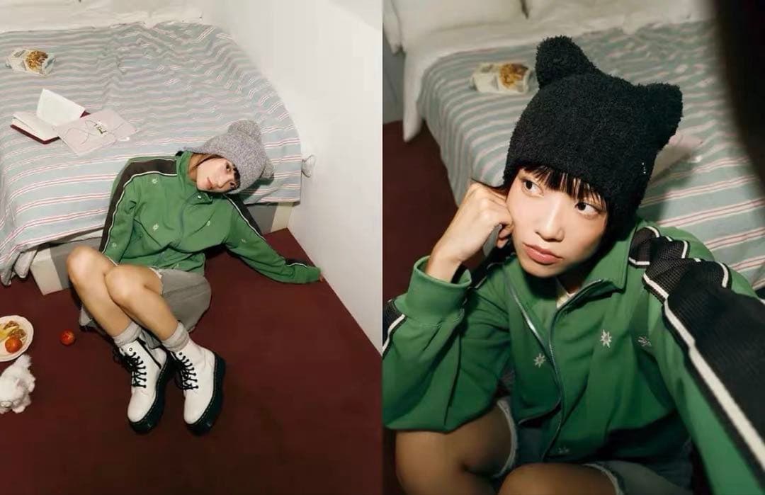 ENHYPEN ソヌ メンバーデザインポップアップ ニット帽 帽子 ホワイト