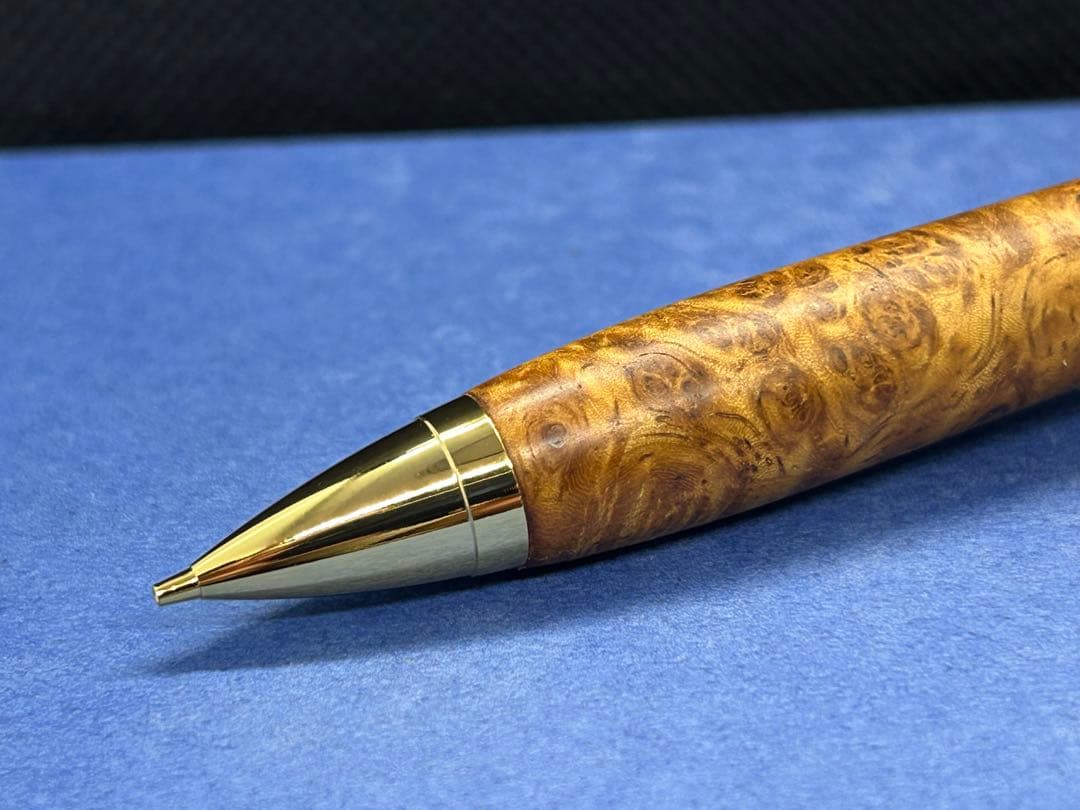 【早い者勝ち】極上花梨瘤　シャープペンシル0.5 木軸ペン　加藤金属