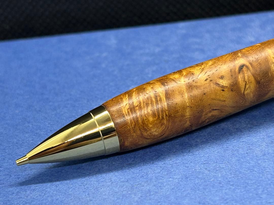 【早い者勝ち】極上花梨瘤　シャープペンシル0.5 木軸ペン　加藤金属