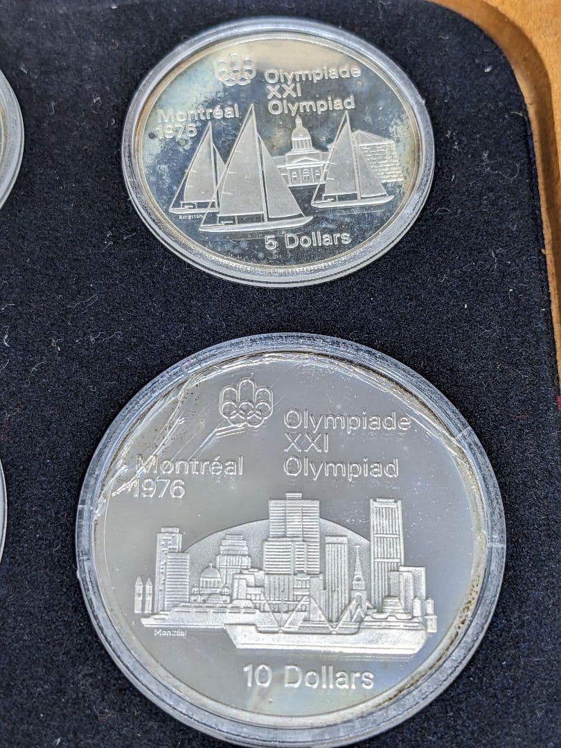 1976年 モントリオールオリンピック 記念銀貨 ４枚組プルーフセット