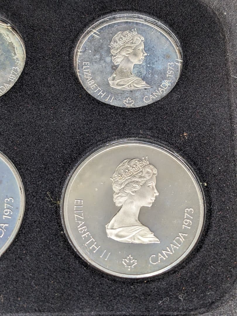 1976年 モントリオールオリンピック 記念銀貨 ４枚組プルーフセット