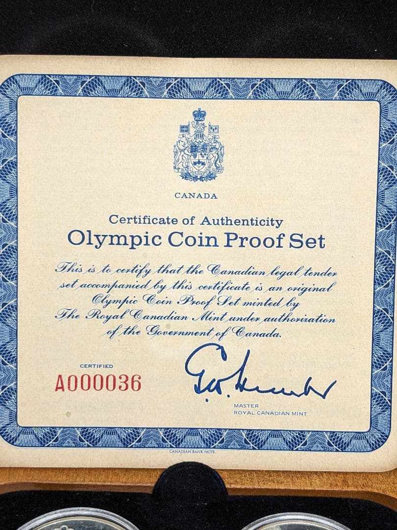 1976年 モントリオールオリンピック 記念銀貨 ４枚組プルーフセット