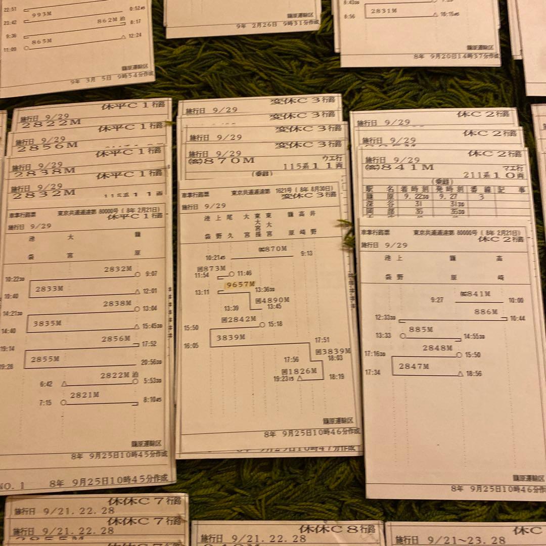 鉄道　ミニ時刻表　籠原区　24行路