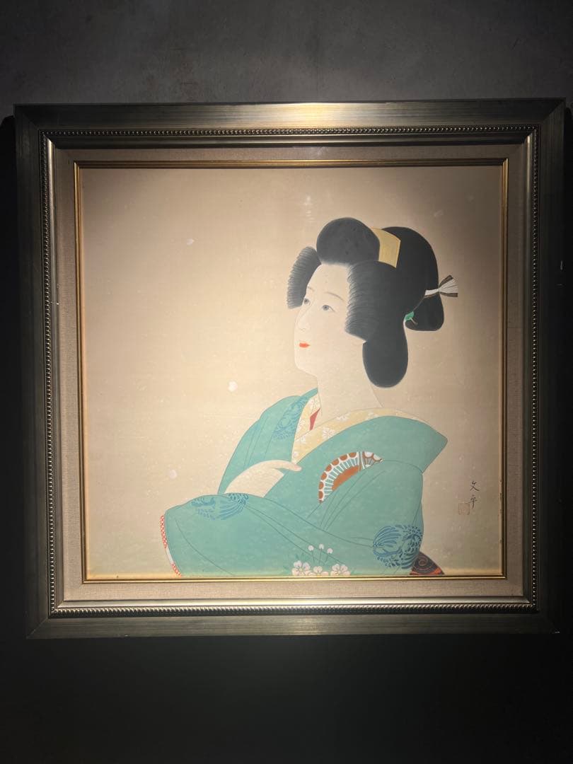 浮世絵 【美人画】肉筆画　作者不明