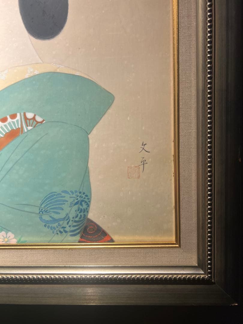 浮世絵 【美人画】肉筆画　作者不明