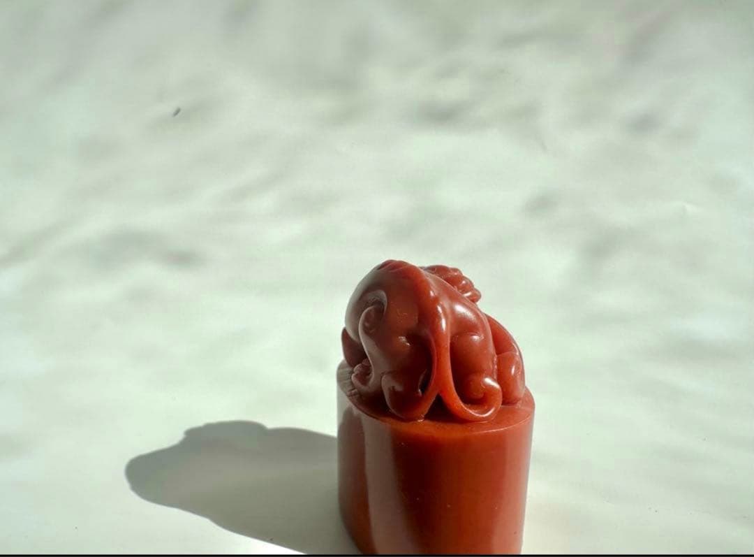 【螭虎】 古獣　美品　高級印材　篆刻　印石　ラオス　印石　水凍