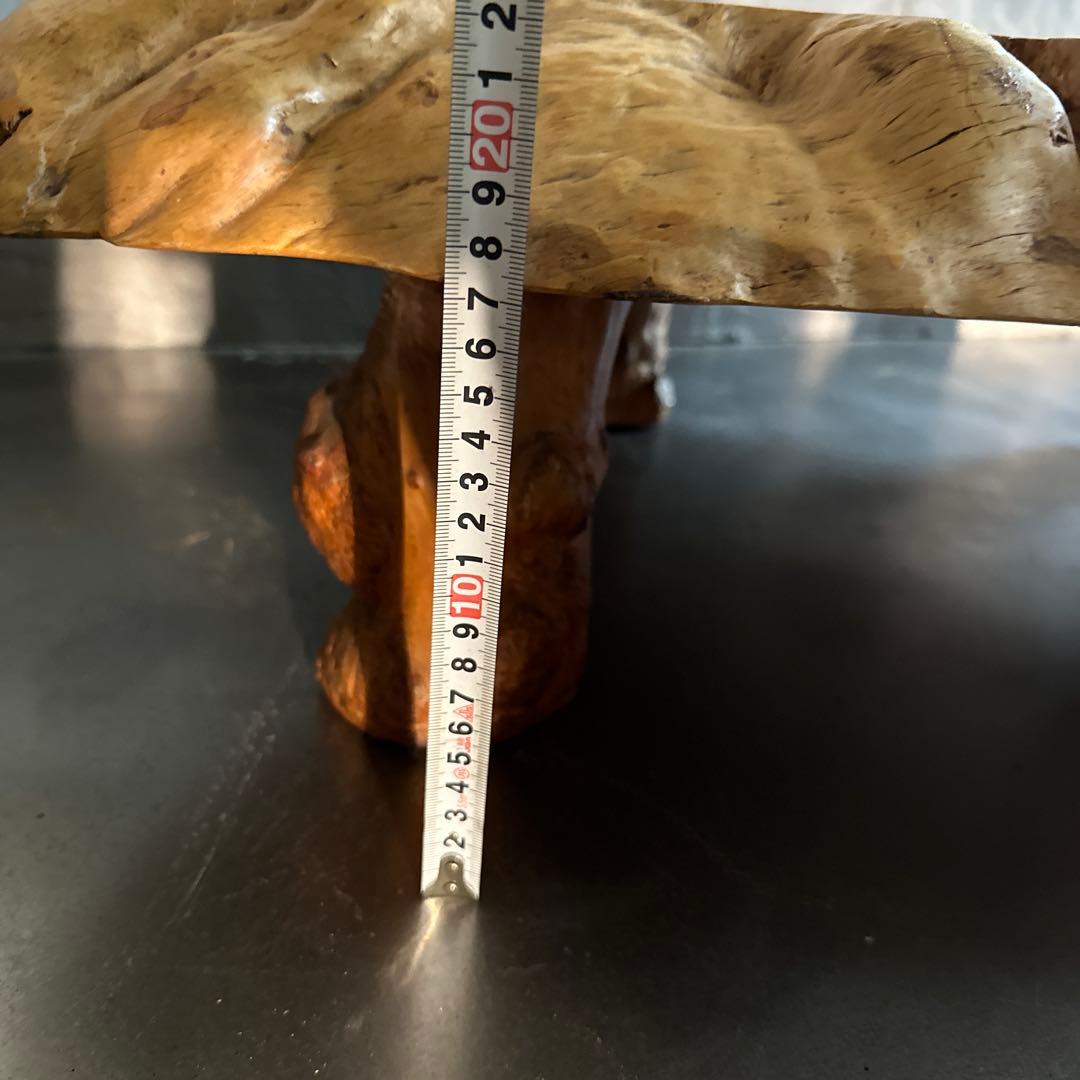 えーい！最後のお値下げ‼️一枚板ちゃぶ台　テーブル　花台に！とても素敵です！