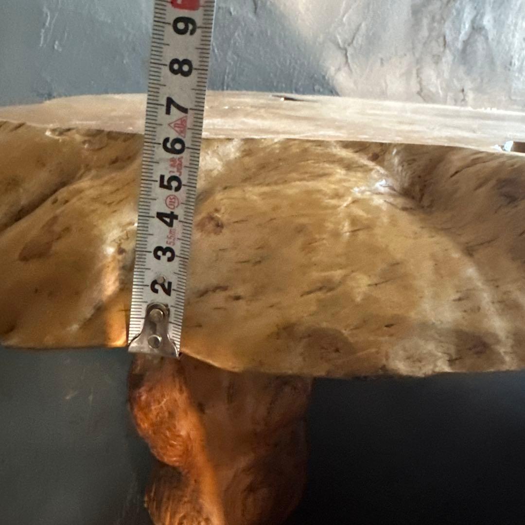 えーい！最後のお値下げ‼️一枚板ちゃぶ台　テーブル　花台に！とても素敵です！