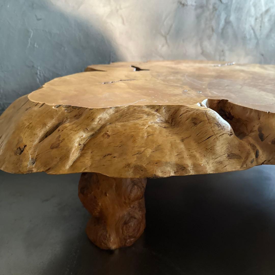 えーい！最後のお値下げ‼️一枚板ちゃぶ台　テーブル　花台に！とても素敵です！