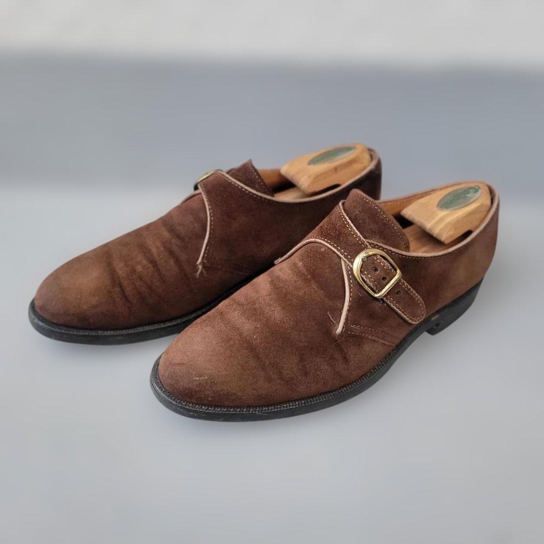 ALDEN モンクストラップ スエード Aberdeen 6B/D 25cm