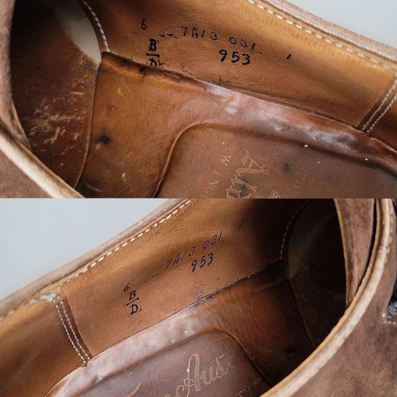 ALDEN モンクストラップ スエード Aberdeen 6B/D 25cm