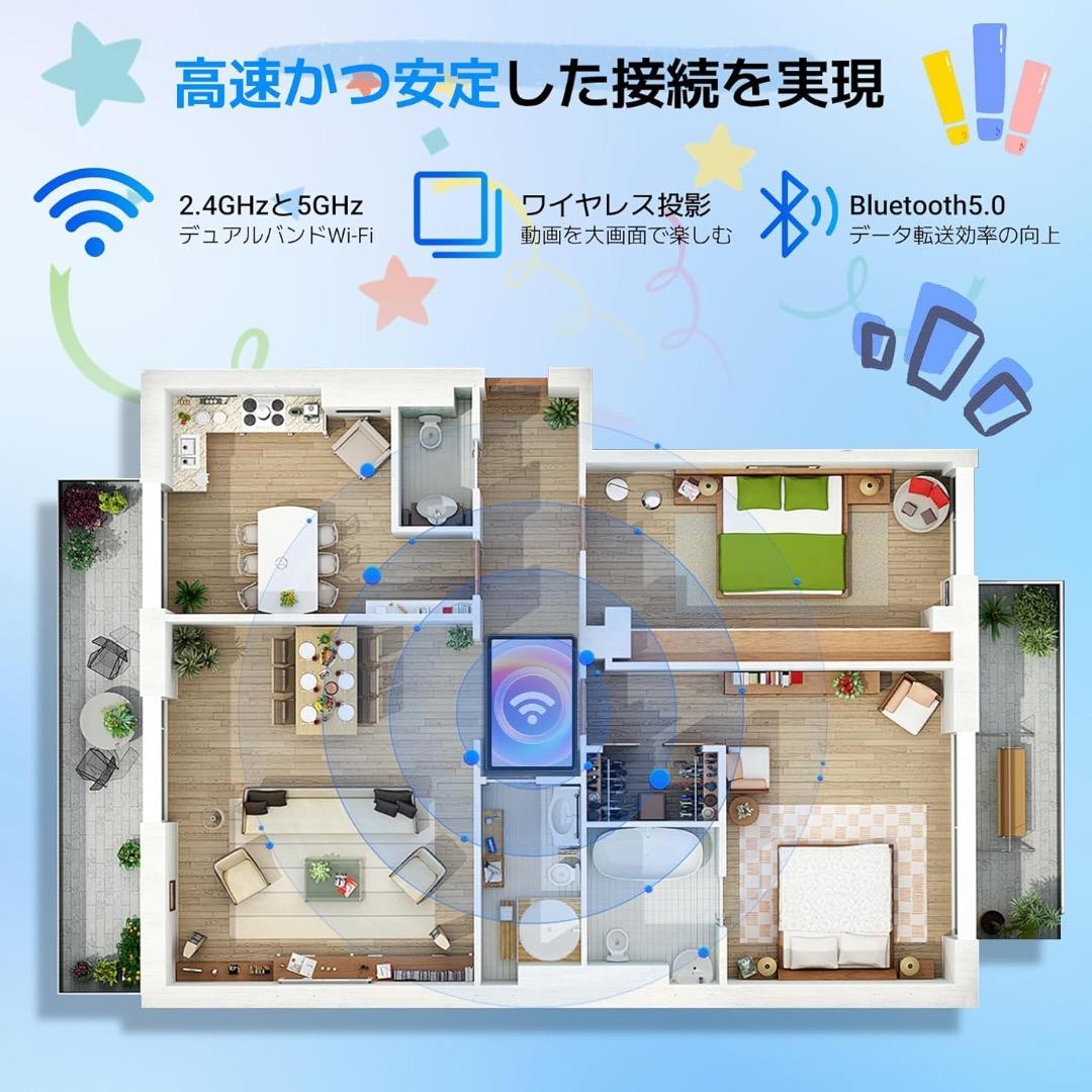 タブレット 10インチ Android15 12GB+128GB+2TB拡張