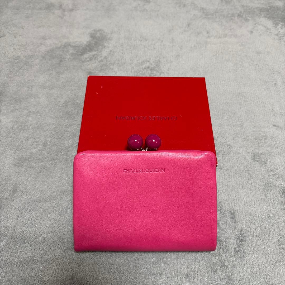 CHARLES JOURDAN 二つ折り財布 ピンク