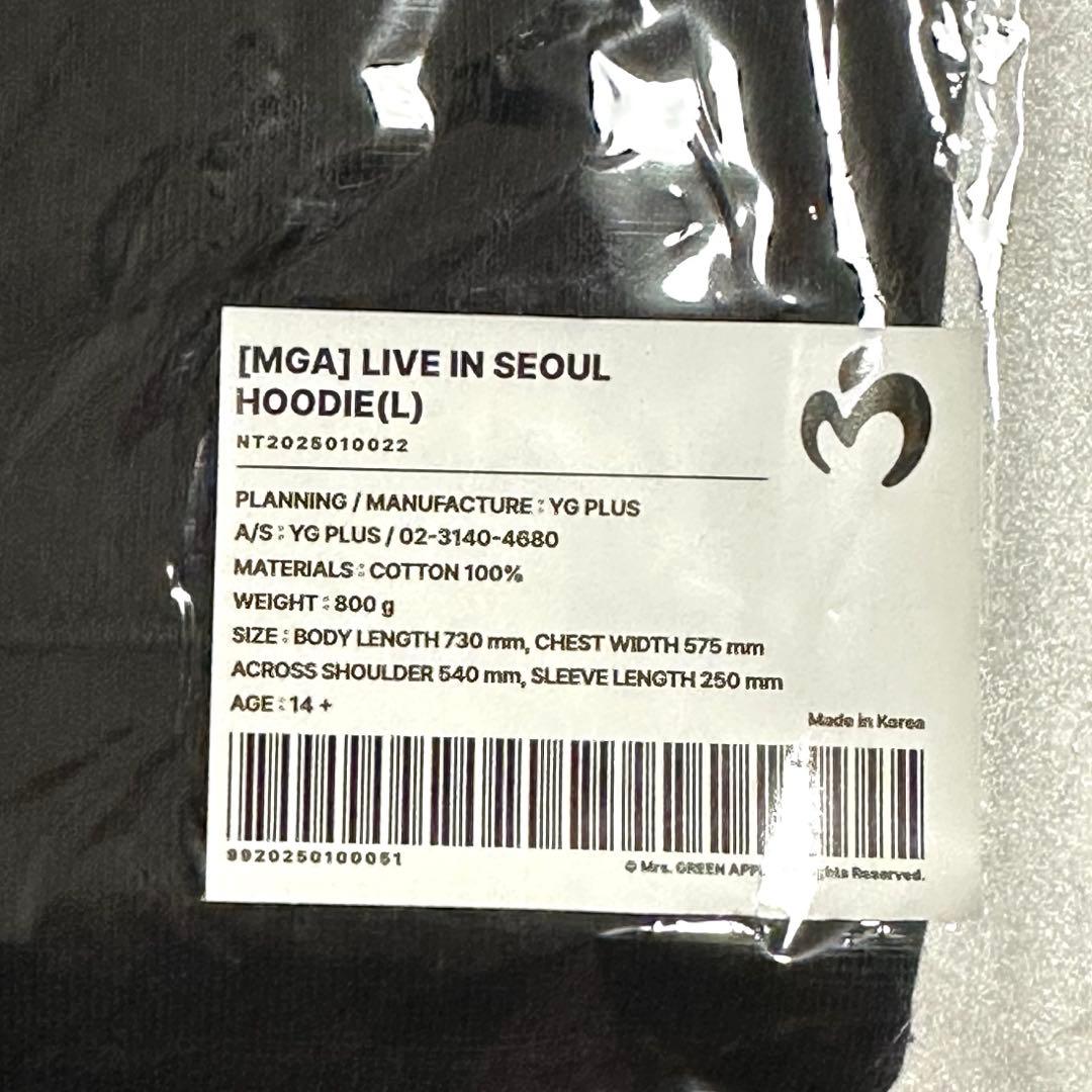 Mrs.GREEN APPLE 韓国ライブ　フーディー　パーカー　ソウル　L
